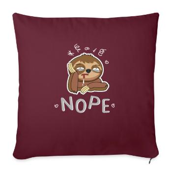NOPE FAULTIER - pas de désir ... - Housse de coussin décorative 45 x 45 cm - bordeaux - Devant