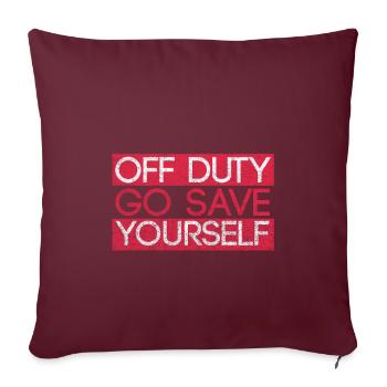 À part le service Sauve-toi - Housse de coussin décorative 45 x 45 cm - bordeaux - Devant
