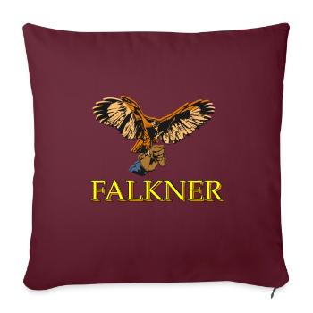 Falkner Falknerei Beizjagd Greifvogel Greif - Housse de coussin décorative 45 x 45 cm - bordeaux - Devant