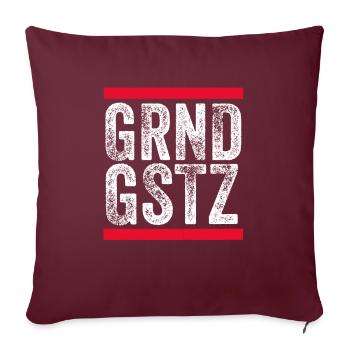 Idée de cadeau d'anniversaire de base du virus Corona - Housse de coussin décorative 45 x 45 cm - bordeaux - Devant