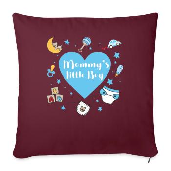 ABDL - Housse de coussin décorative 45 x 45 cm - bordeaux - Devant