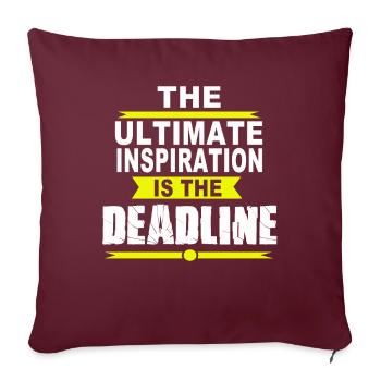 Designer graphiste graphiste designer artiste - Housse de coussin décorative 45 x 45 cm - bordeaux - Devant