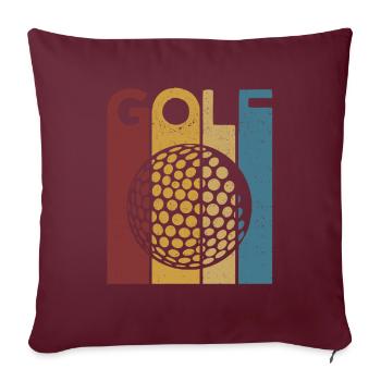 Golf Golf Sport Drôle de Cadeaux Golf - Housse de coussin décorative 45 x 45 cm - bordeaux - Devant