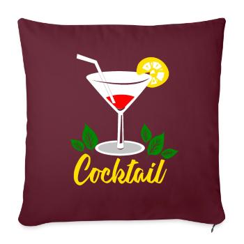 Cocktail - Sofakissenbezug 45 x 45 cm - Burgunderrot - Vorne