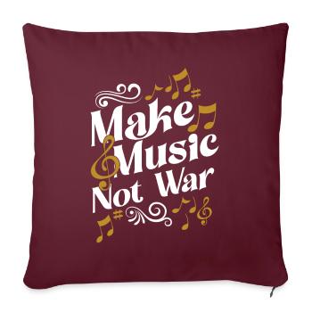 Musiker Rock Jazz Band Musik Gitarren Klavier - Sofakissenbezug 45 x 45 cm - Burgunderrot - Vorne