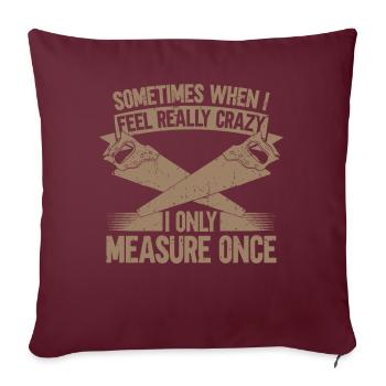 Carpenter & Carpenter Carpenter Cadeaux - Housse de coussin décorative 45 x 45 cm - bordeaux - Devant