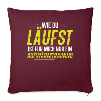 La façon dont vous courez n’est qu’une seule pour moi - Housse de coussin décorative 45 x 45 cm - bordeaux - Devant