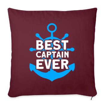 Amateurs de bateau Capitaine de bateau Capitaine Capitaines - Housse de coussin décorative 45 x 45 cm - bordeaux - Devant