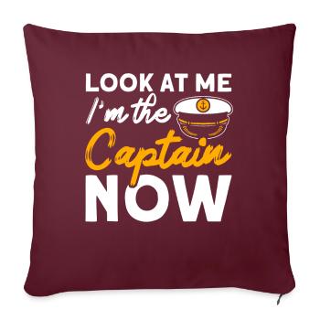Amateurs de bateau Capitaine de bateau Capitaine Capitaines - Housse de coussin décorative 45 x 45 cm - bordeaux - Devant