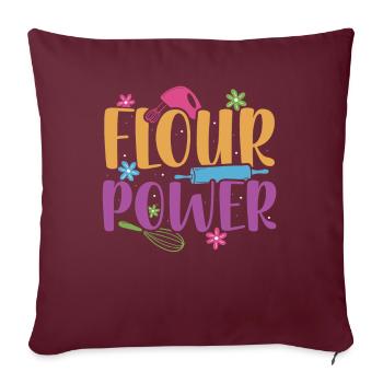 | de puissance de farine | chemise Baker Cuire des | de t-shirt - Housse de coussin décorative 45 x 45 cm - bordeaux - Devant