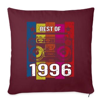 Meilleur de 1996 Stereo Radio Cassette Player - Housse de coussin décorative 45 x 45 cm - bordeaux - Devant