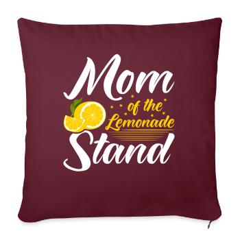 Jus de citron Jus de citron Limonade - Housse de coussin décorative 45 x 45 cm - bordeaux - Devant