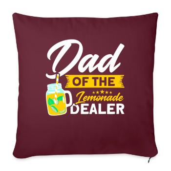 Jus de citron Jus de citron Limonade - Housse de coussin décorative 45 x 45 cm - bordeaux - Devant