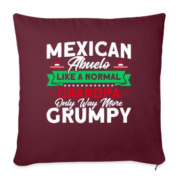 Mexique Mexican Roots Cadeau - Housse de coussin décorative 45 x 45 cm - bordeaux - Devant
