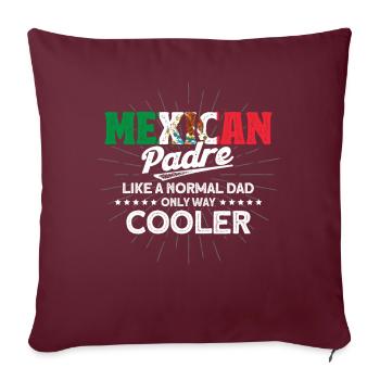 Mexique Mexican Roots Cadeau - Housse de coussin décorative 45 x 45 cm - bordeaux - Devant