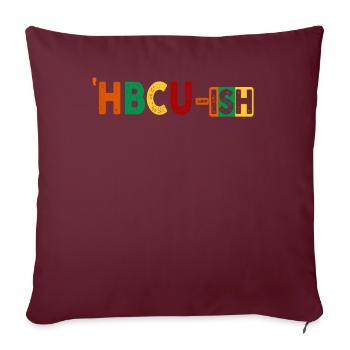 Université historique Black College - Housse de coussin décorative 45 x 45 cm - bordeaux - Devant