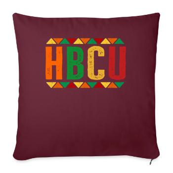 Université historique Black College - Housse de coussin décorative 45 x 45 cm - bordeaux - Devant
