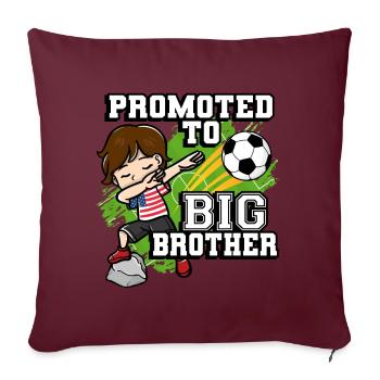Befördert Zum Big Brother Fußballspieler American - Sofakissenbezug 45 x 45 cm - Burgunderrot - Vorne