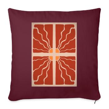 Art Nouveau, Arts & Crafts, Esthétique, Vintage-1900 - Housse de coussin décorative 45 x 45 cm - bordeaux - Devant