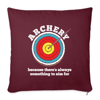 Bogenschießen Archery - Sofakissenbezug 45 x 45 cm - Burgunderrot - Vorne