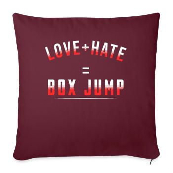 Cadeau pour sportif Workout WOD Musculation Sport - Housse de coussin décorative 45 x 45 cm - bordeaux - Devant