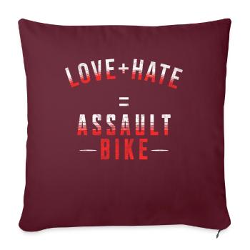 Cadeau pour sportif Workout WOD Musculation Sport - Housse de coussin décorative 45 x 45 cm - bordeaux - Devant
