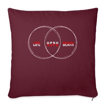 Cadeau pour sportif Workout WOD Musculation Sport - Housse de coussin décorative 45 x 45 cm - bordeaux - Devant