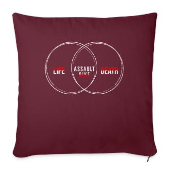 Cadeau pour sportif Workout WOD Musculation Sport - Housse de coussin décorative 45 x 45 cm - bordeaux - Devant