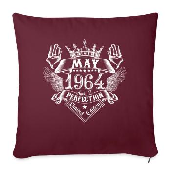 Mai 1964 | Mai 1964 Jahrestag 1964 - Sofakissenbezug 45 x 45 cm - Burgunderrot - Vorne