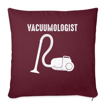 Aspirateur Vacuumlogist - Housse de coussin décorative 45 x 45 cm - bordeaux - Devant