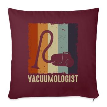 Aspirateur aspirateur - Housse de coussin décorative 45 x 45 cm - bordeaux - Devant