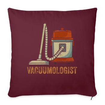 Aspirateur Vacuumlogist - Housse de coussin décorative 45 x 45 cm - bordeaux - Devant