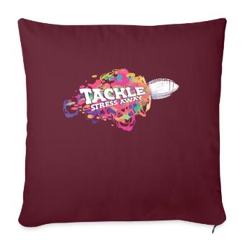 S’attaquer au stress Away Sports Sensibilisation au stress - Housse de coussin décorative 45 x 45 cm - bordeaux - Devant