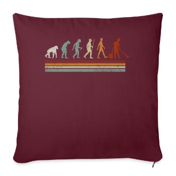 Aspirateur aspirateur - Housse de coussin décorative 45 x 45 cm - bordeaux - Devant