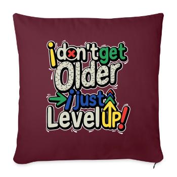 Jeux multijoueurs Jeu d’anniversaire Joueur - Housse de coussin décorative 45 x 45 cm - bordeaux - Devant