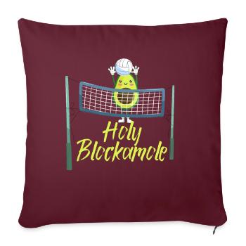 Heilige Blockamole Volleyball Avocado - Sofakissenbezug 45 x 45 cm - Burgunderrot - Vorne