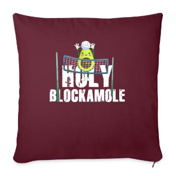 Heilige Blockamole Volleyball Avocado - Sofakissenbezug 45 x 45 cm - Burgunderrot - Vorne