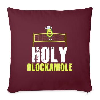 Heilige Blockamole Volleyball Avocado - Sofakissenbezug 45 x 45 cm - Burgunderrot - Vorne
