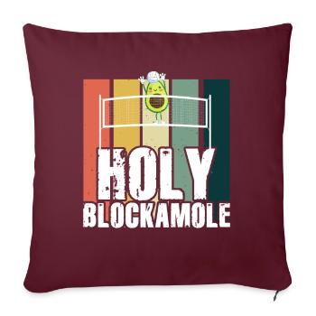 Heilige Blockamole Volleyball Avocado - Sofakissenbezug 45 x 45 cm - Burgunderrot - Vorne