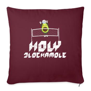 Heilige Blockamole Volleyball Avocado - Sofakissenbezug 45 x 45 cm - Burgunderrot - Vorne