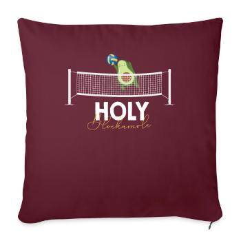 Heilige Blockamole Volleyball Avocado - Sofakissenbezug 45 x 45 cm - Burgunderrot - Vorne
