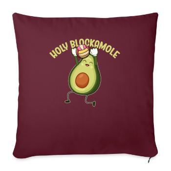 Heilige Blockamole Volleyball Avocado - Sofakissenbezug 45 x 45 cm - Burgunderrot - Vorne