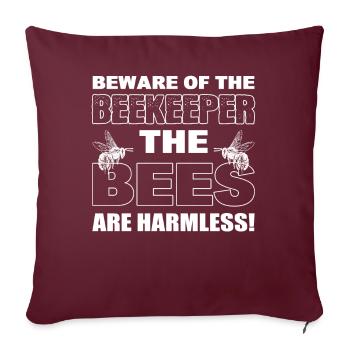 Apiculteurs inoffensifs - Housse de coussin décorative 45 x 45 cm - bordeaux - Devant
