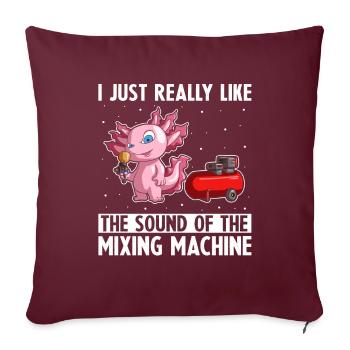 Dicton de technicien de carrosserie pour peintre automobile - Housse de coussin décorative 45 x 45 cm - bordeaux - Devant
