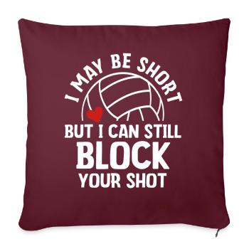 Je peux bloquer votre tir - Housse de coussin décorative 45 x 45 cm - bordeaux - Devant