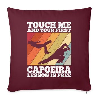 Capoeira - Sofakissenbezug 45 x 45 cm - Burgunderrot - Vorne