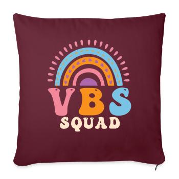 VBS Squad Bible Shool - Housse de coussin décorative 45 x 45 cm - bordeaux - Devant