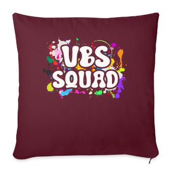 VBS Squad Bible Shool - Housse de coussin décorative 45 x 45 cm - bordeaux - Devant