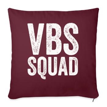 VBS Squad Bible Shool - Housse de coussin décorative 45 x 45 cm - bordeaux - Devant