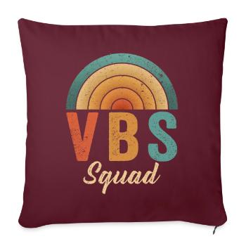 VBS Squad Bible Shool - Housse de coussin décorative 45 x 45 cm - bordeaux - Devant